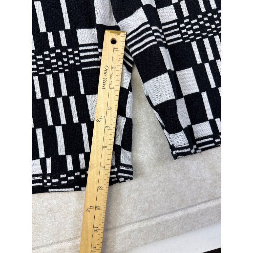 NEW OBEY Women's Shorts Lillian Fitted Black White Jacquard Check Size Medium - Picture 6 of 8